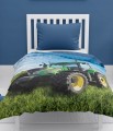 NARZUTA na łóżko PIKOWANA TRAKTOR 170X210 cm