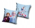 POSZEWKA pluszowa dekoracyjna na poduszkę FROZEN 40x40 WELWET Kraina lodu