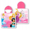 RĘCZNIK PONCHO 50x100 PRINCESS Księżniczki