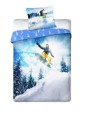 POŚCIEL bawełniana dziecięca SNOWBOARD 160x200