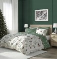 POŚCIEL bawełniana ŚWIĄTECZNA 220x200 + 2x 70x80 komplet 3 częściowy