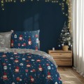 POŚCIEL bawełniana ŚWIĄTECZNA 220x200 + 2x 70x80 komplet 3 częściowy