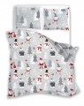 POŚCIEL bawełniana ŚWIĄTECZNA 220x200 + 2x 70x80 komplet 3 częściowy