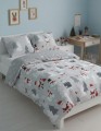POŚCIEL bawełniana ŚWIĄTECZNA 220x200 + 2x 70x80 komplet 3 częściowy