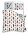 POŚCIEL bawełniana ŚWIĄTECZNA 220x200 + 2x 70x80 komplet 3 częściowy