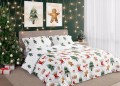 POŚCIEL bawełniana ŚWIĄTECZNA 220x200 + 2x 70x80 komplet 3 częściowy