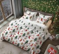 POŚCIEL bawełniana ŚWIĄTECZNA 220x200 + 2x 70x80 komplet 3 częściowy