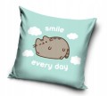 POSZEWKA pluszowa dekoracyjna poduszkę KOT PUSHEEN 40x40 cm WELWET