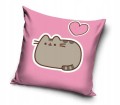 POSZEWKA pluszowa dekoracyjna poduszkę KOT PUSHEEN 40x40 cm WELWET