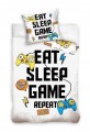 POŚCIEL bawełniana JEŚĆ SPAĆ GRAĆ PAD dla gracza 160X200 GRA