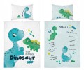 POŚCIEL dziecięca DINOZAUR 100x135 niemowlęca