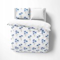 POŚCIEL bawełniana KWIATY CHABRY 220x200 3-część