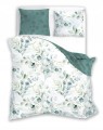 POŚCIEL bawełniana LIŚCIE rośliny 220x200 + 2x 70x80 cm komplet 3 częściowy