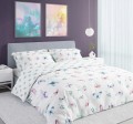 POŚCIEL bawełniana MOTYLE EUKALIPTUS 220x200 + 2x 70x80 komplet 3 częściowy