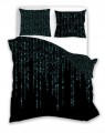 POŚCIEL bawełniana Matrix Nauka Technologia 160x200 cm ŚWIECĄCA