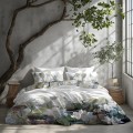 Pościel satynowa luksusowa 140x200 + 70x90 cm Nobile 100% bawełna