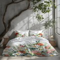 Pościel satynowa luksusowa 140x200 + 70x90 cm Nobile 100% bawełna