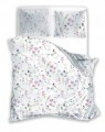 POŚCIEL bawełniana satynowa KWIATY 220x200 + 2x 70x80 komplet 3 częściowy