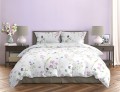 POŚCIEL bawełniana satynowa KWIATY 220x200 + 2x 70x80 komplet 3 częściowy