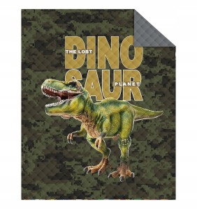 NARZUTA na łóżko PIKOWANA DINOZAUR 170X210