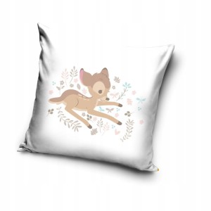 POSZEWKA pluszowa dekoracyjna na poduszkę JELONEK BAMBI 40x40 cm WELWET