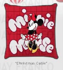 POSZEWKA pluszowa dekoracyjna na poduszkę MYSZKA MINNIE 40x40 cm WELWET