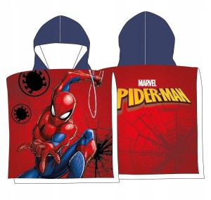 RĘCZNIK PONCHO 55x110 cm SPIDERMAN
