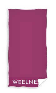 Ręcznik bawełniany purpurowy fioletowy wellness 90x180 cm 450GSM