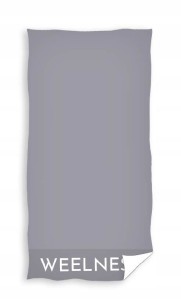 Ręcznik bawełniany szary wellness 90x180 cm 450GSM