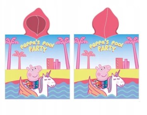 RĘCZNIK PONCHO 50x100 ŚWINKA PEPPA