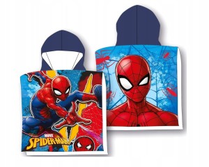 RĘCZNIK PONCHO 55x110 cm SPIDERMAN