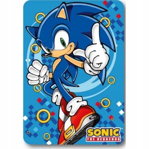 KOC POLAROWY JEŻ SONIC 140X100 KOCYK DZIECIĘCY PLED POLAR