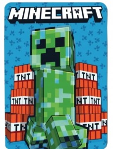 KOC POLAROWY MINECRAFT 140X100 CREEPER KOCYK DZIECIĘCY PLED POLAR
