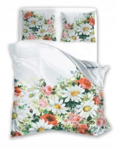 Pościel satynowa luksusowa 220x200 + 2x 70x80 cm Nobile 100% bawełna