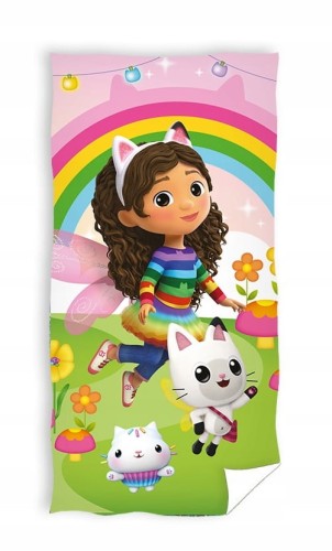 RĘCZNIK bawełniany KOCI DOMEK GABI 70x140 cm