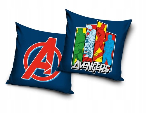 POSZEWKA pluszowa dekoracyjna na poduszkę AVENGERS 40x40 cm MARVEL WELWET