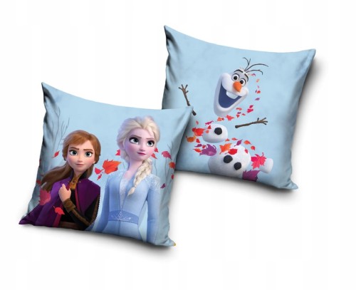POSZEWKA pluszowa dekoracyjna na poduszkę FROZEN 40x40 WELWET Kraina lodu