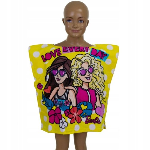 RĘCZNIK PONCHO 50x100 BARBIE