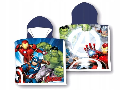 RĘCZNIK PONCHO 50x100 AVENGERS MARVEL