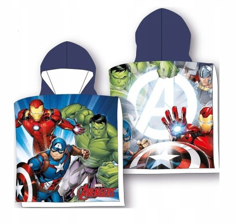 RĘCZNIK PONCHO 55x110 cm AVENGERS