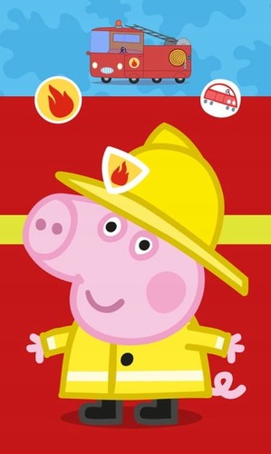 RĘCZNIK ręczniczek do rąk ŚWINKA PEPPA 30x50 cm GEORGE STRAŻAK