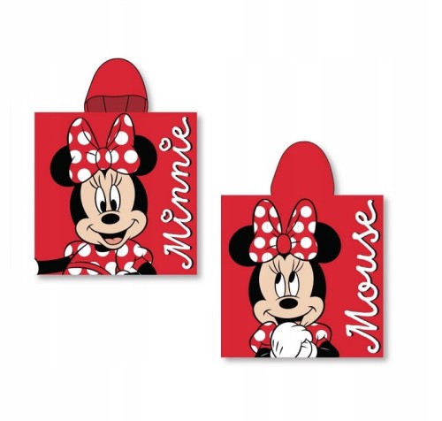 RĘCZNIK PONCHO 55x110 cm MYSZKA MINNIE