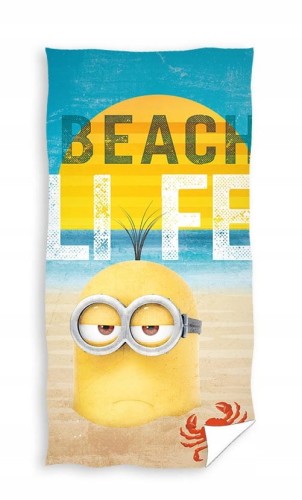 RĘCZNIK bawełniany dziecięcy MINIONKI 70x140 cm