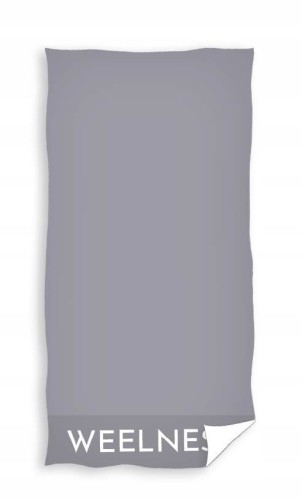 Ręcznik bawełniany szary wellness 90x180 cm 450GSM