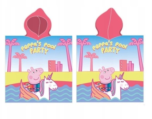 RĘCZNIK PONCHO 50x100 ŚWINKA PEPPA
