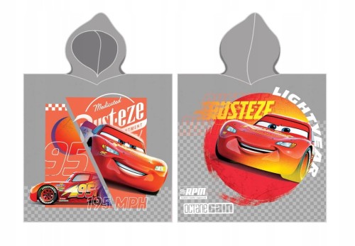 RĘCZNIK PONCHO 55x110 CARS AUTA