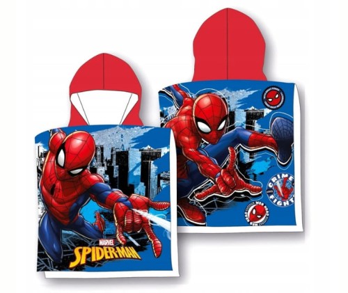 RĘCZNIK PONCHO 55x110 cm SPIDERMAN
