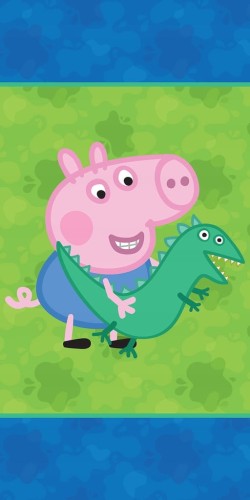 RĘCZNIK bawełniany ŚWINKA PEPPA 70x140 cm GEORGE DINOZUAR