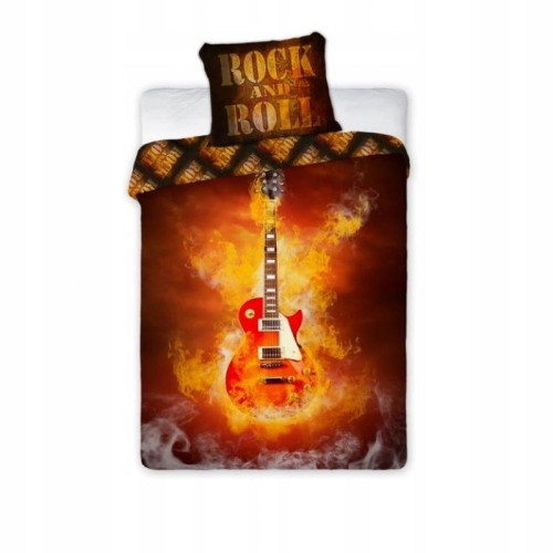 POŚCIEL bawełniana GITARA 160x200 cm muzyka ROCK
