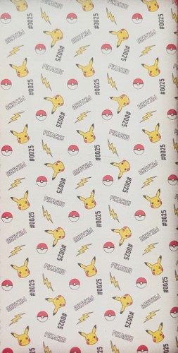 PRZEŚCIERADŁO z gumką POKEMON 90x200 cm Pikachu